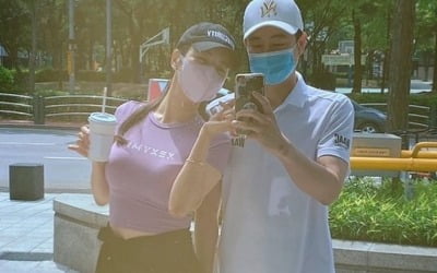 장영란, 레깅스 패션으로 ♥한의사 남편과 거리서도 달달…"테니스 운동 첫날" [TEN★]