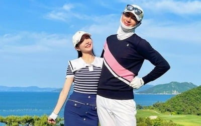 '이지훈♥' 아야네, 골프 중독…남해 보며 유유자적 라운딩 중에도 남편 손 '꼭'[TEN★]