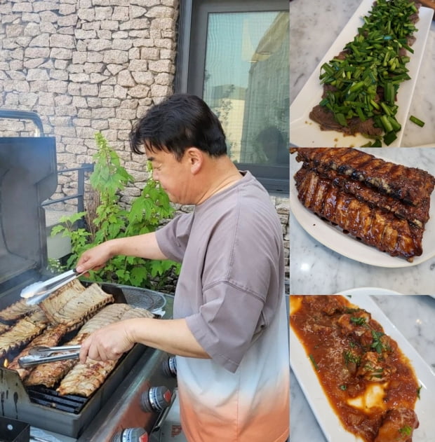 美의 남신 방탄소년단 진, 백종원과 다정한 셀카 인증