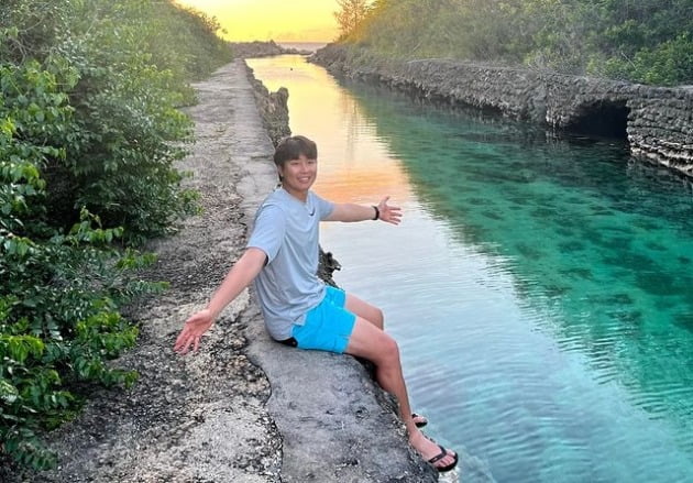 '이수진♥' 이동국, 딸 재아는 재활 중인데…즉흥 괌 여행에 신난 아빠[TEN★]