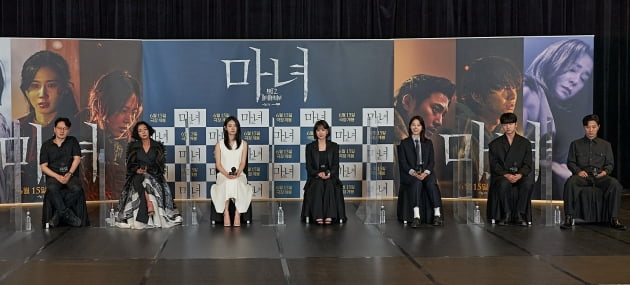 박훈정 감독, 조민수, 신시아, 박은빈, 서은수, 성유빈, 진구(왼쪽부터)  /사진제공=NEW