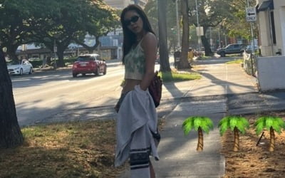 '♥이규혁과 신혼여행' 손담비, 크롭티 입고 하와이서 자유 만끽 [TEN★]