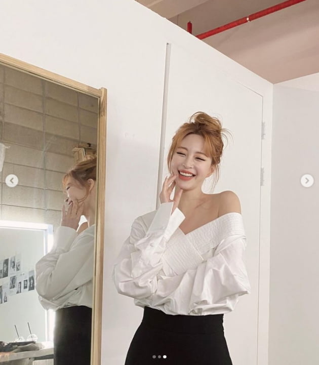 한예슬, 어깨 드러내며 시원한 스타일링...청순+섹시[TEN★]