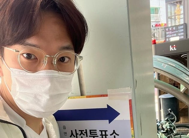 장성규, 제8회 지방선거 사전 투표 완료 "도장 7번 찍었다"[TEN★]