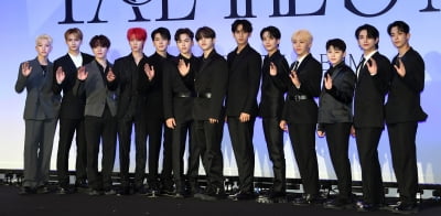 [TEN 포토] 세븐틴 '타이틀곡 '핫'으로 컴백'
