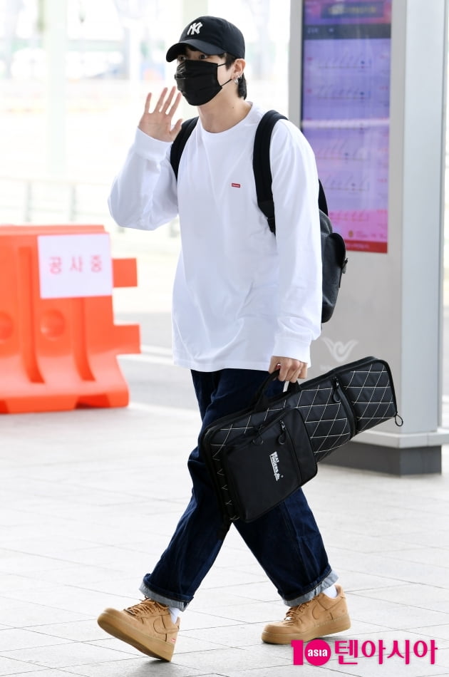 [TEN 포토] 방탄소년단 정국 '조 바이든 미국 대통령 예방하기 위해'