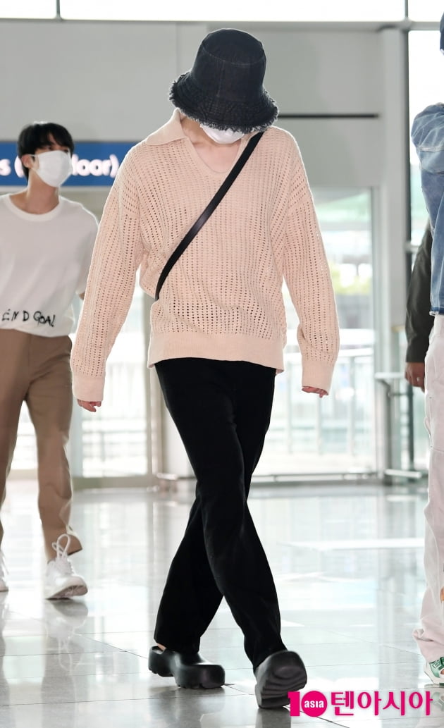 [TEN 포토] 방탄소년단 지민 '벙거지 모자가 포인트'