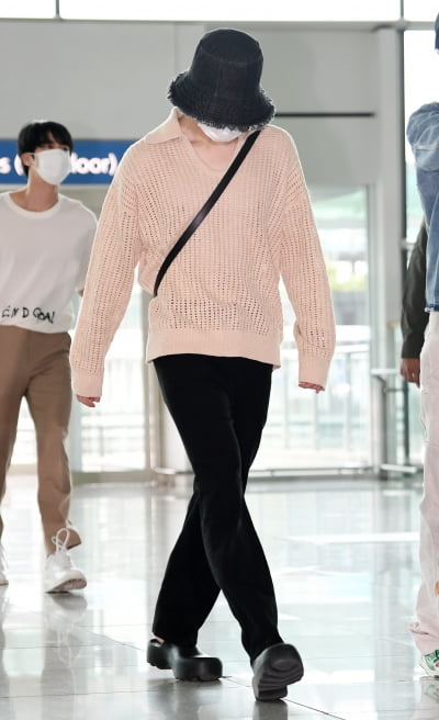 [TEN 포토] 방탄소년단 지민 '벙거지 모자가 포인트'