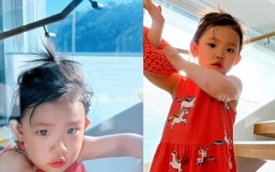 '10살 연하♥' 바다 딸, 엄마 쏙 빼닮은 얼굴…아역배우 해도 되겠네 [TEN★]
