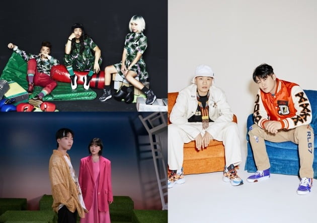 사진제공=제이림&에르타알레 엔터테인먼트, 필굿뮤직, 아메바컬쳐, YG 엔터테인먼트