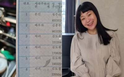 '1살 연하♥' 정주리, 넷째 아들 "출생신고 완료"…4형제 보기만 해도 '흐뭇' [TEN★]