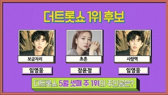 '더 트롯쇼' 임영웅vs장윤정, 트롯 인기 거장들 1위 대결 펼친다