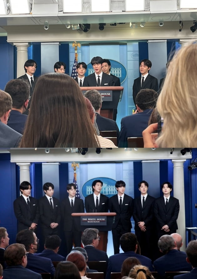 방탄소년단 진, 백악관 메시지 "평화를 함께 하고 기념하기 위해 왔습니다"
