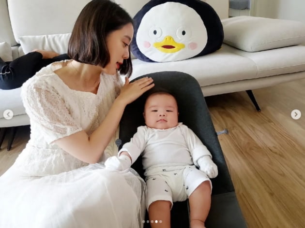 '신민철♥' 우혜림, 아들 낳은 지 벌써 100일…화이트 원피스 입고 "백일 준비 중"[TEN★]