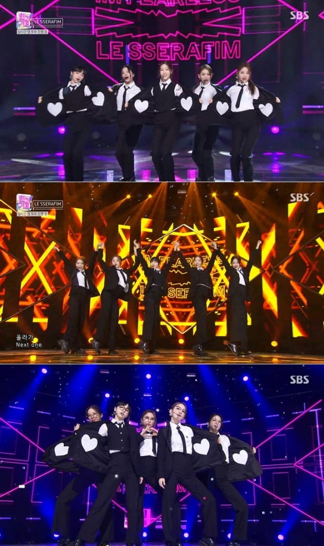 르세라핌 / 사진=SBS 인가가요 방송 화면