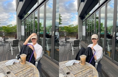 김고은, 구름마저 질투하는 미모...반려견과 데이트중[TEN★]