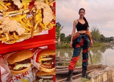 '4년 차 새댁' 클라라, 칼로리 폭탄햄버거 먹고도 가는 허리에 복근 [TEN★]