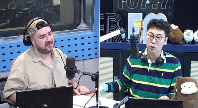 샘 해밍턴, 김영철/사진=김영철의 파워FM 유튜브 캡처