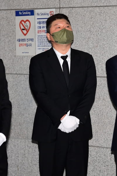 [TEN 포토] 故 송해 영결식에서 슬픔에 잠긴 강호동