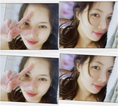 '던♥' 현아, 민낯이 더 예쁘네…섹시에 가려졌던 청순美 공개 [TEN★]