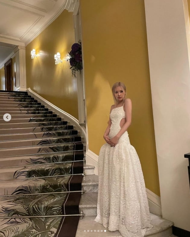 블랙핑크 로제, 과감한 노출...반전 드레스 섹시미 UP[TEN★]