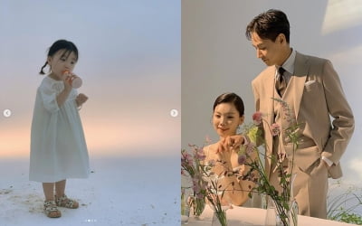 윤남기♥이다은 딸, 엄마·아빠 웨딩화보 촬영장 찾은 귀요미…"예쁘게 꾸미면 좋아해" [TEN★]