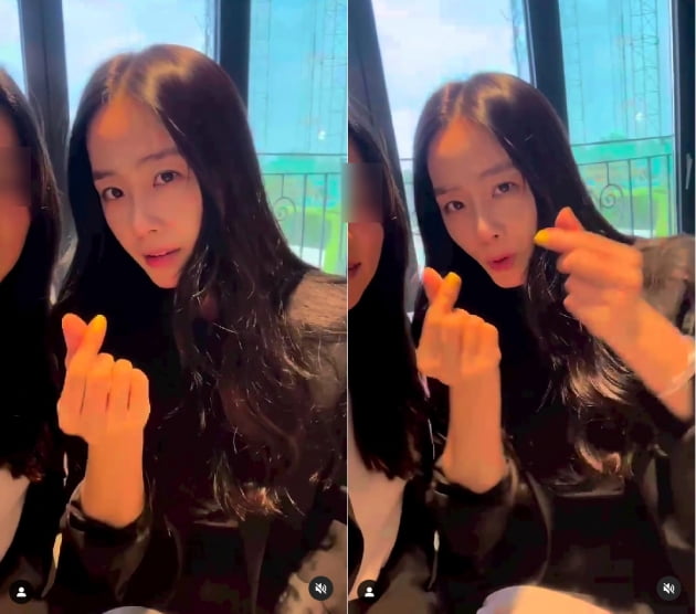 홍수현, 애교 넘치는 하트...러블리한 표정[TEN★]