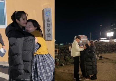 한지민, '우리들의 블루스' 종영 인증샷...아쉬운 이별[TEN★]