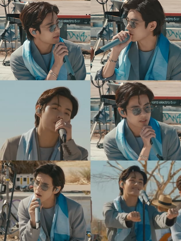 방탄소년단 뷔, 프루프 라이브 사로잡은 천상의 비주얼과 감성 보이스