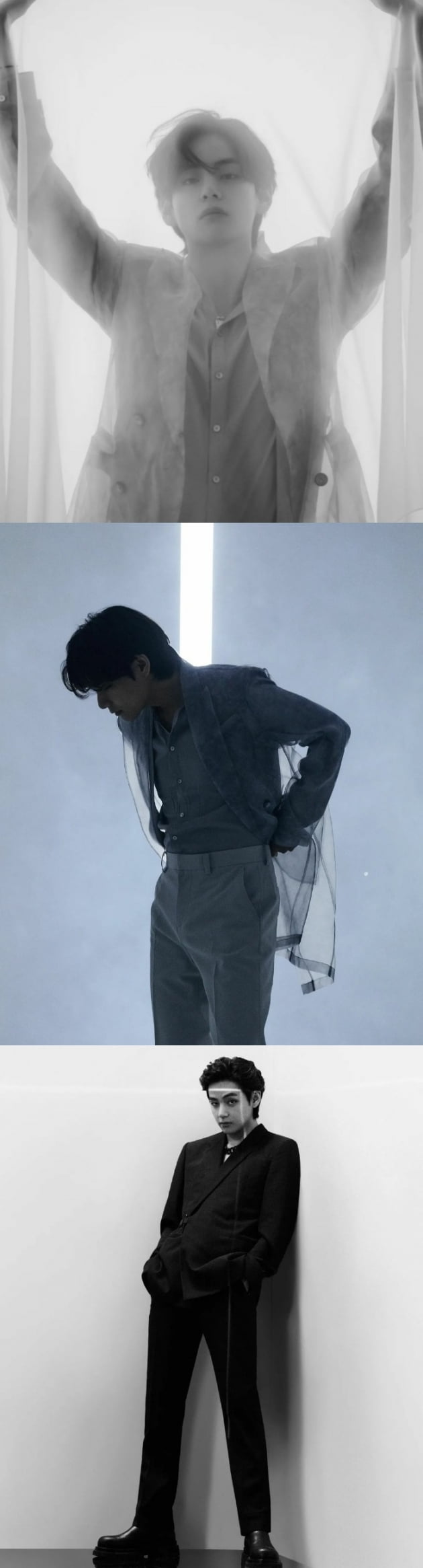 방탄소년단 뷔, "V CUT" 아찔한 섹시함..판타지비주얼