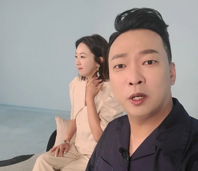 박준형, 풀세팅한 ♥김지혜와 '살림남2' 녹화 현장 사진 공개 "가즈아"[TEN★]