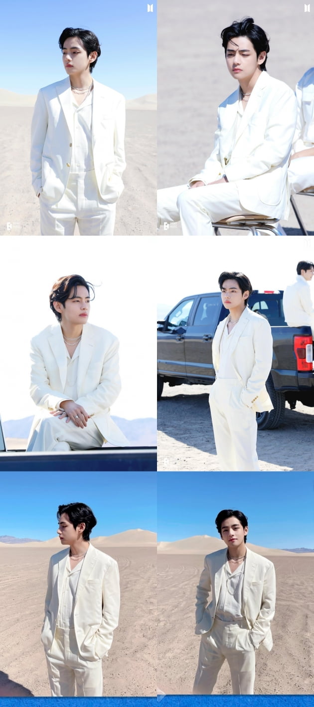 방탄소년단 뷔, '옛 투 컴' MV 비하인드 속 최고의 미장센...모든 순간이 작품
