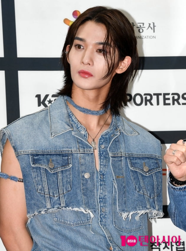 [TEN 포토] CIX 배진영 '섹시한 레드립'