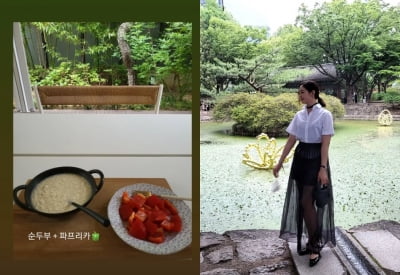 '쌍둥이맘' 성유리, 다이어트 식단?...일상이 화보[TEN★]