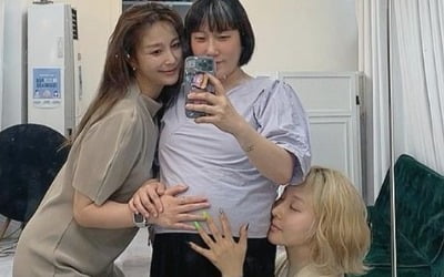 '10살 연하♥' 김영희, 임신 중 늘어난 흰머리+잔뜩 부푼 D라인 "크루엘라 될 듯" [TEN★]