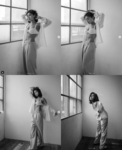 최희서, 섹시한 브라 노출 선명한 11자 복근...한줌허리[TEN★]