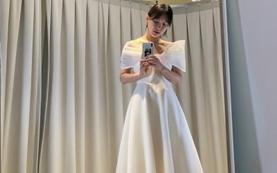 '세무사♥' 이지혜, 순백의 드레스 입고 '딸둘맘→새신부' 변신 "나 뭐하고 다니게?"[TEN★]