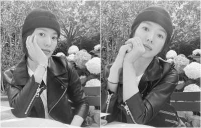 송혜교, 파리에서도 떨치는 미모…"마틸타 스타일 찰떡" [TEN★]