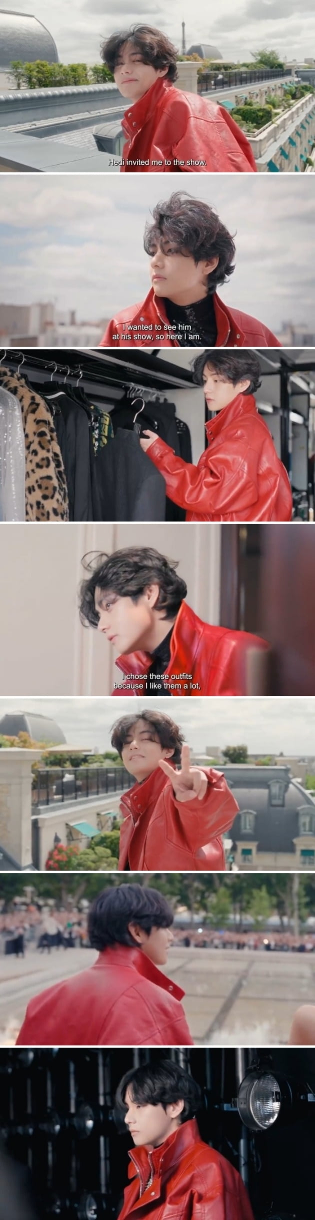 방탄소년단 뷔, VMAN매거진 "셀린느 패션쇼 의상 직접 선택"