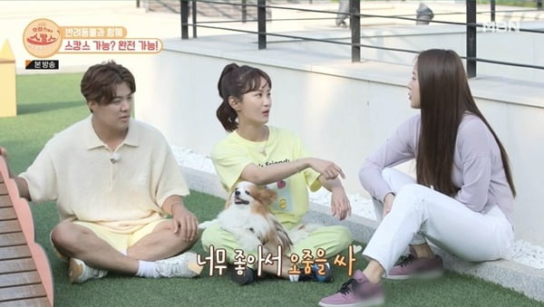 [종합] 김지민 "둘째 나리, ♥김준호만 보면 좋아서 지린다…휴지 필수"('스캉스')