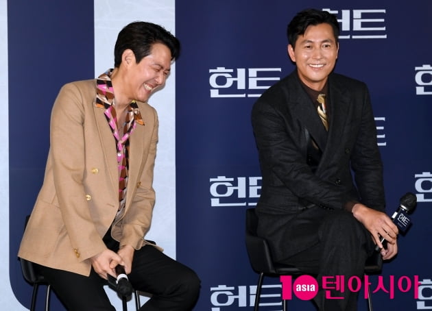 [TEN 포토] 정우성 "칸영회제 이정재와 신혼여행 간 기분"