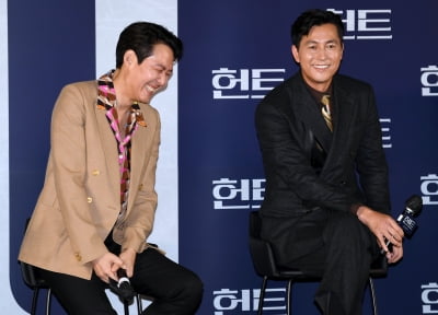 [TEN 포토] 정우성 "칸영회제 이정재와 신혼여행 간 기분"