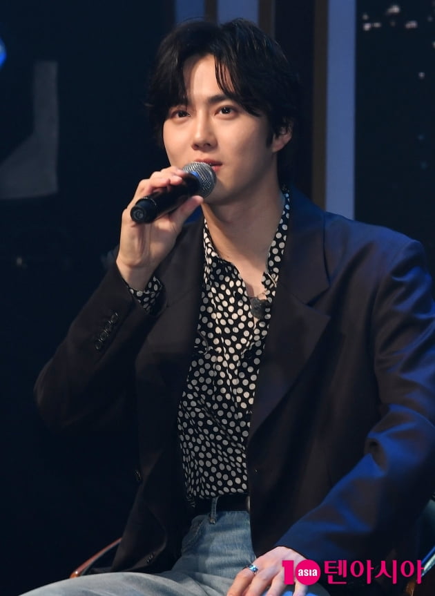 [TEN 포토] 엑소 수호 "'모두 다 사랑하리', 박애주의식 표현 마음에 들었다"