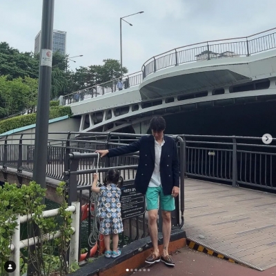 '이다은♥' 윤남기, 리은 양과 다정한 모습...아버지 사랑 듬뿍[TEN★]