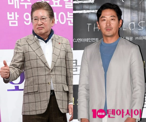 김용건(왼쪽), 하정우 / 사진=텐아시아DB