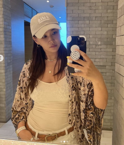 배윤정, 다이어트 하더니 허리 라인 생겼다…볼륨감은 그대로 [TEN★]