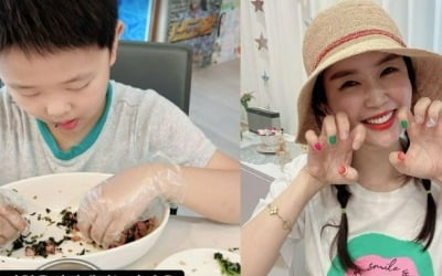 '한창♥' 장영란, 유산 아픔 잊게하는 '효자 아들'에 뭉클 "아침을 직접" [TEN★]