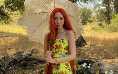 선미, 주황색 머리가 찰떡… "꽃향기보다 더 좋은 향이 나" [TEN★]