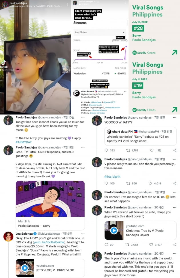 방탄소년단 뷔, 무명가수의 운명을 바꾼 감동 스토리..."이건 미쳤다"