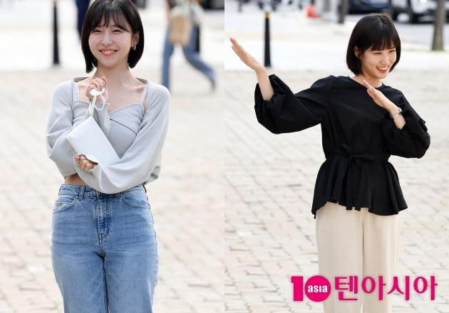 [TEN 포토+] 박은빈-주현영 '우 to the 영 to the 우  동 to the 그 to the 라미~'(우영우 인사)
